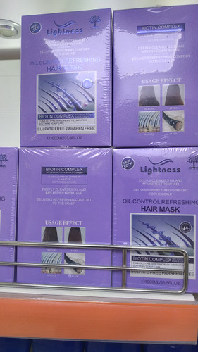 ماسک موی بیوتین کمپلکس لایتنس حجم 1000 میلی لیتر Lightness BIOTIN COMPLEX